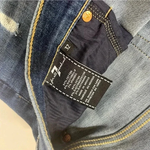 7 For All Mankind High Waist Josefina Jeans Size 32 - Picture 6 of 9